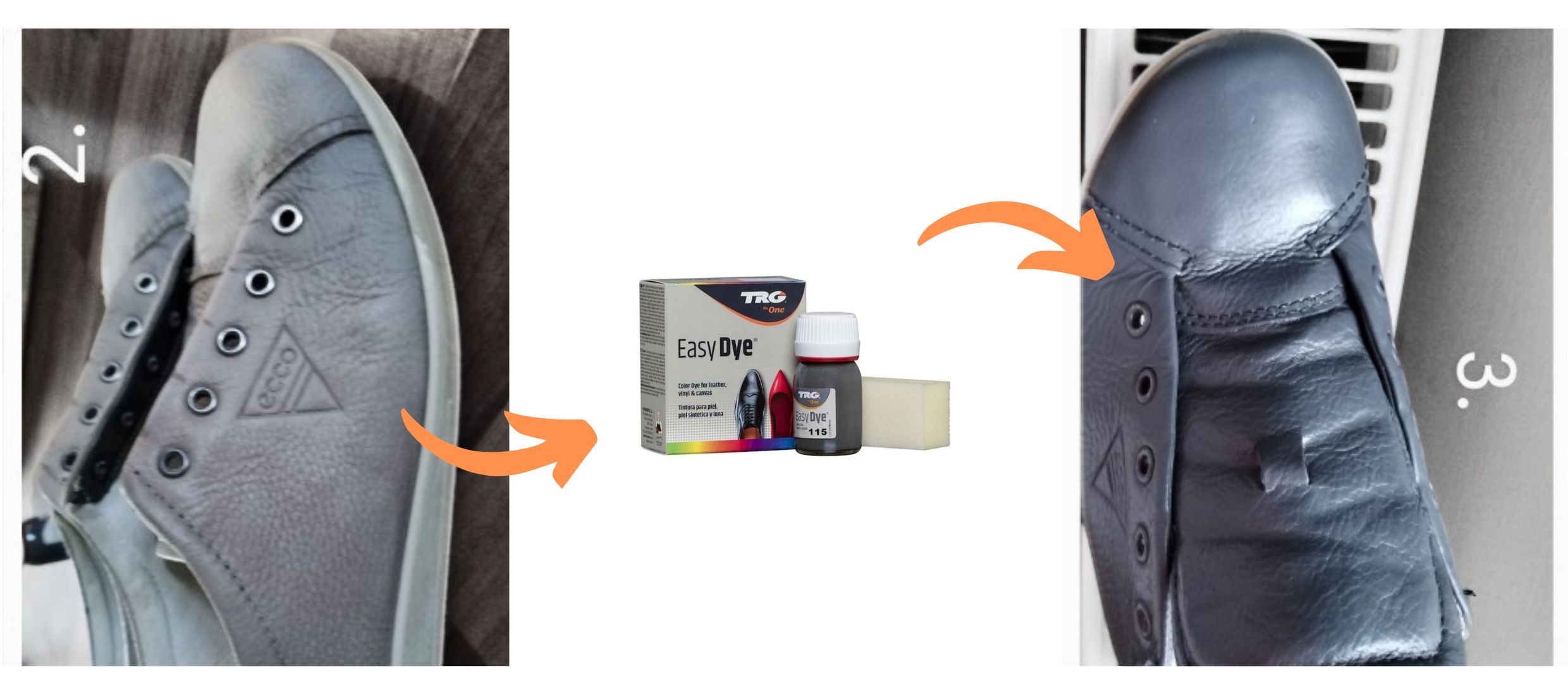 Szara Farba  do skóry Easy Dye TRG Dark Gray 115